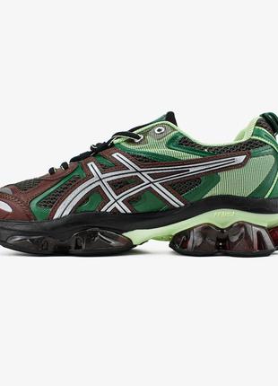 👟 кроссовки asics gel-quantum kinetic green brown black / наляжка bs👟
