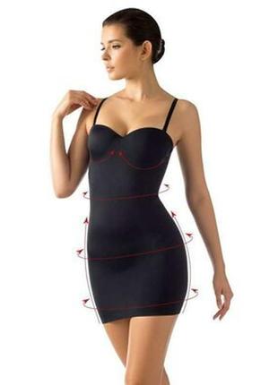 34d 75д debenhams,черное корректирующее утягивающее платье strapless,10/38/s,новое