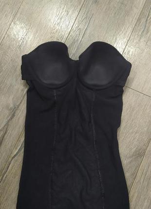 34d 75д debenhams,черное корректирующее утягивающее платье strapless,10/38/s,новое7 фото