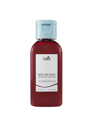 Lador root re-boot awakening shampoo red ginseng beer yeast 50мл шампунь для росту волосся
