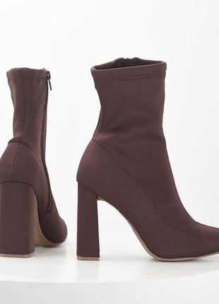 Жіночк взуття ботильйони коричневі zara зара туфлі женская обувь ботильоны черные облегающие бежевые