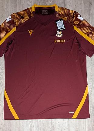 Мужская футболка macron bradford city afc