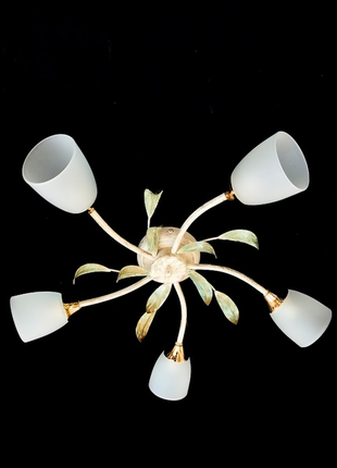 Люстра на 5 плафонов в стиле флористика