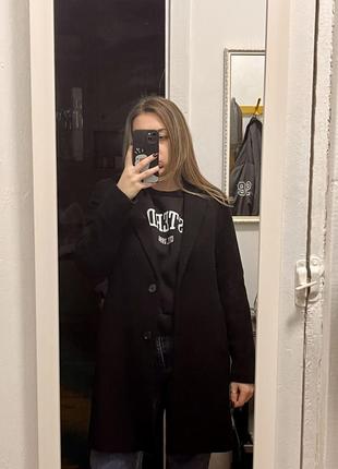 Пальто черное