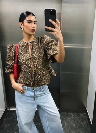 Блуза леопард asos