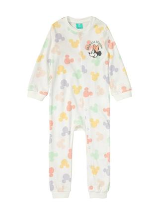 Хлопковый ромпер тоненький на кнопочках для девочки мики disney