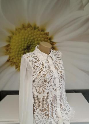 Ажурная белая блузочка