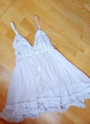 Шикарный белый пеньюар