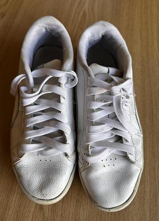 Puma кожаные белые кроссовки