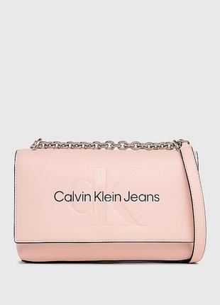 Сумка женская розовая кельвин клейн оригинал calvin klein кросс-боди
