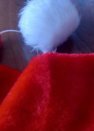 Шапка новогодняя пушистая.4 фото