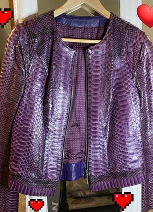 Куртка кожа кожаная питон змея рептилия