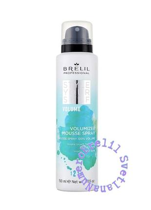 Мусс-спрей для объема brelil volumizer mousse spray