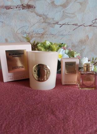 Подарочный набор burberry goddess свеча и парфюм