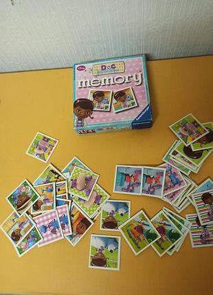 Игра мемо врач плюшевая ravensburger doc mcstuffins mini memory 2