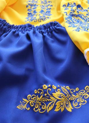 💙💛 праздничный вышитый костюм для девочки 💛💙 вишиванка