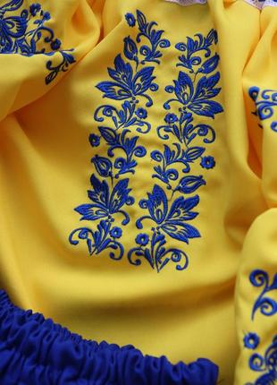 💙💛 праздничный вышитый костюм для девочки 💛💙 вишиванка