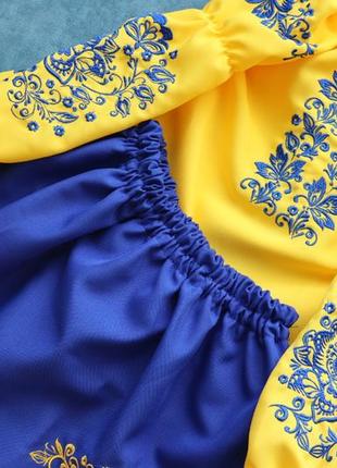 💙💛 праздничный вышитый костюм для девочки 💛💙 вишиванка