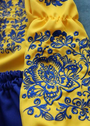 💙💛 праздничный вышитый костюм для девочки 💛💙 вишиванка