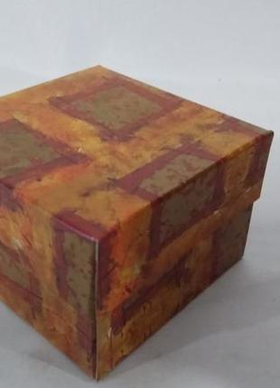 Коробка подарочная, картонная, цветная 9/9/6 см