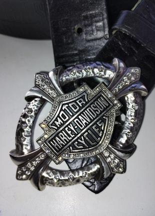 Кожаный ремень harley davidson