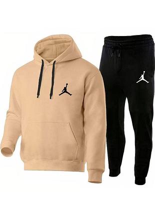 Утепленный худи кофта + спортивные штаны, теплый мужской спортивный костюм с капюшоном4 фото