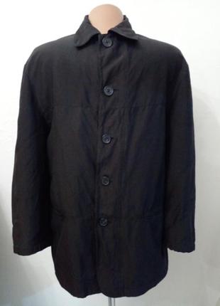 Легка весняна вінтажна куртка типу піджак шовк+ льон stones