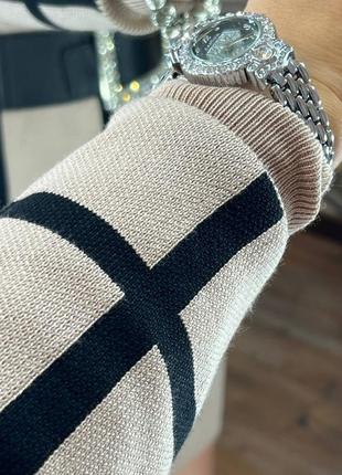 Беж/молочное прямое трикотажное платье. короткое платье-джемпер 42-486 фото