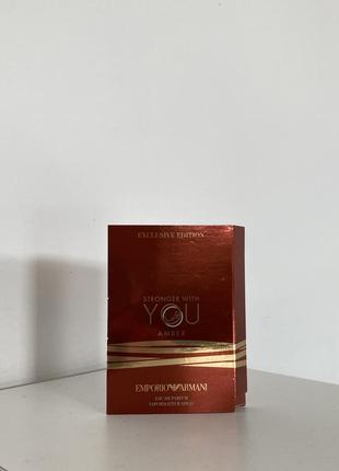 Парфюмированная вода armani emporio stronger with you amber