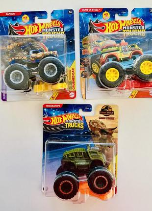 Машинка-монстер трак hot wheels monster trucks 1:64