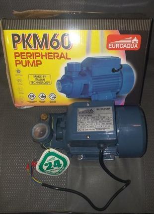 Поверхностный насос euroaqua pkm 60, 0.37 квт