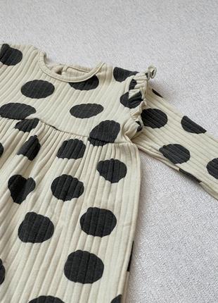 Сукня в рубчик для дівчинки