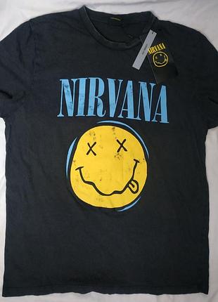 Варена футболка оверсайз нірвана, nirvana, primark