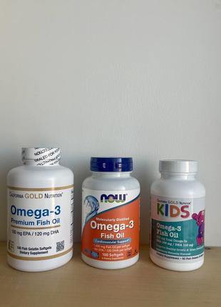 Омега, рыбий жир, омега 3, California Gold Nutrition
