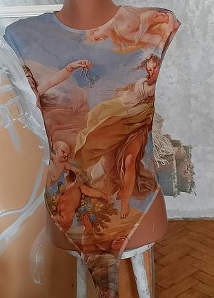 Блуза комбидрес сетка giordano luca