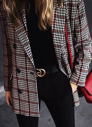 Піджак картатий, у клітинку, тренд 2025