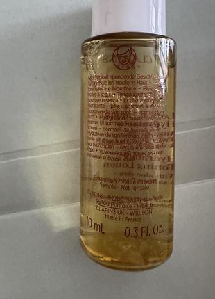 Тонізувальний зволожувальний лосьйон з екстрактами алое вера та квітками шафрану clarins4 фото
