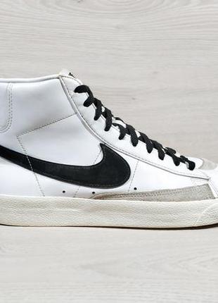 Шкіряні чоловічі високі кросівки nike blazer mid 77 vintage оригінал, розмір 44