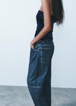 Джинсы  багги zara 42 l xl2 фото