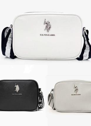 Сумка, сумочка кроссбоди u. s. polo assn оригинал! серая