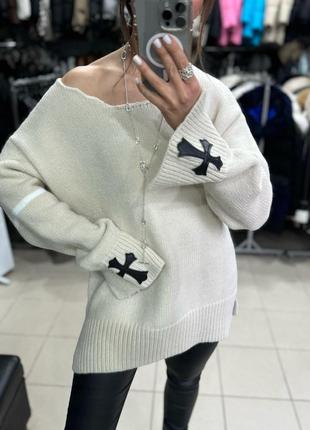 Светр chrome hearts