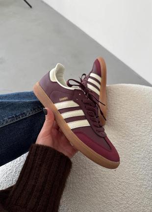 Кроссовки adidas samba bordo
