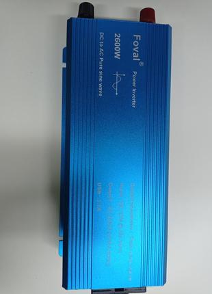 Инвертор foval 2600w 12v 220 для дома и электро инструмента