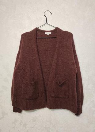 Трендовий обьемний кардиган альпака,вовна madewell