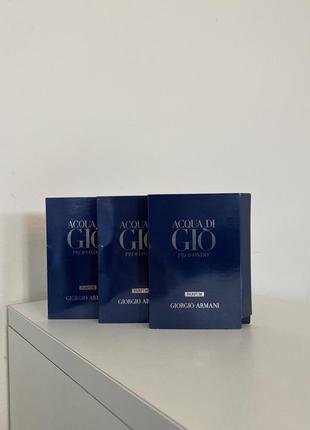 Набір пробників acqua di gio profondo giorgio armani