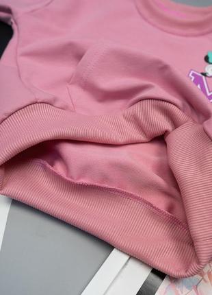 Красивый спортивный костюм двунитка мини маус, спортивный костюм весенний, костюм свитшот и штаны10 фото