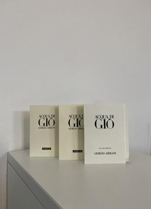Набір пробників acqua di giò parfum giorgio armani