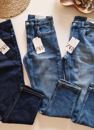 Джинсы zara прямые