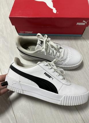 Білі кеди puma carina (оригінал)