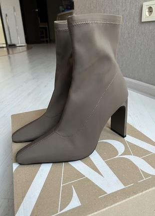 Текстильные ботильоны zara 38 размер2 фото
